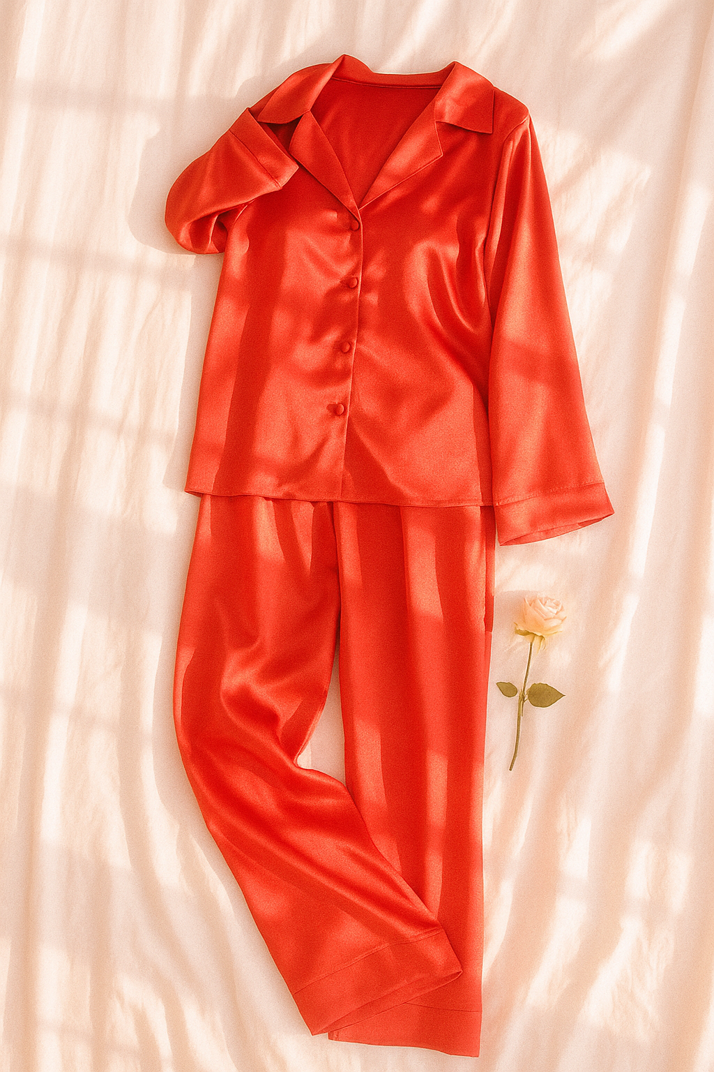 Saten Pijama Takımı