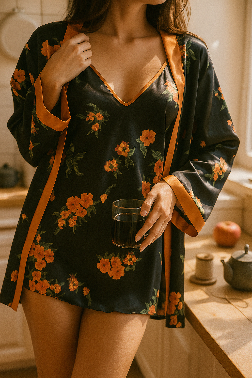 Sabahlıklı Saten Takım 943