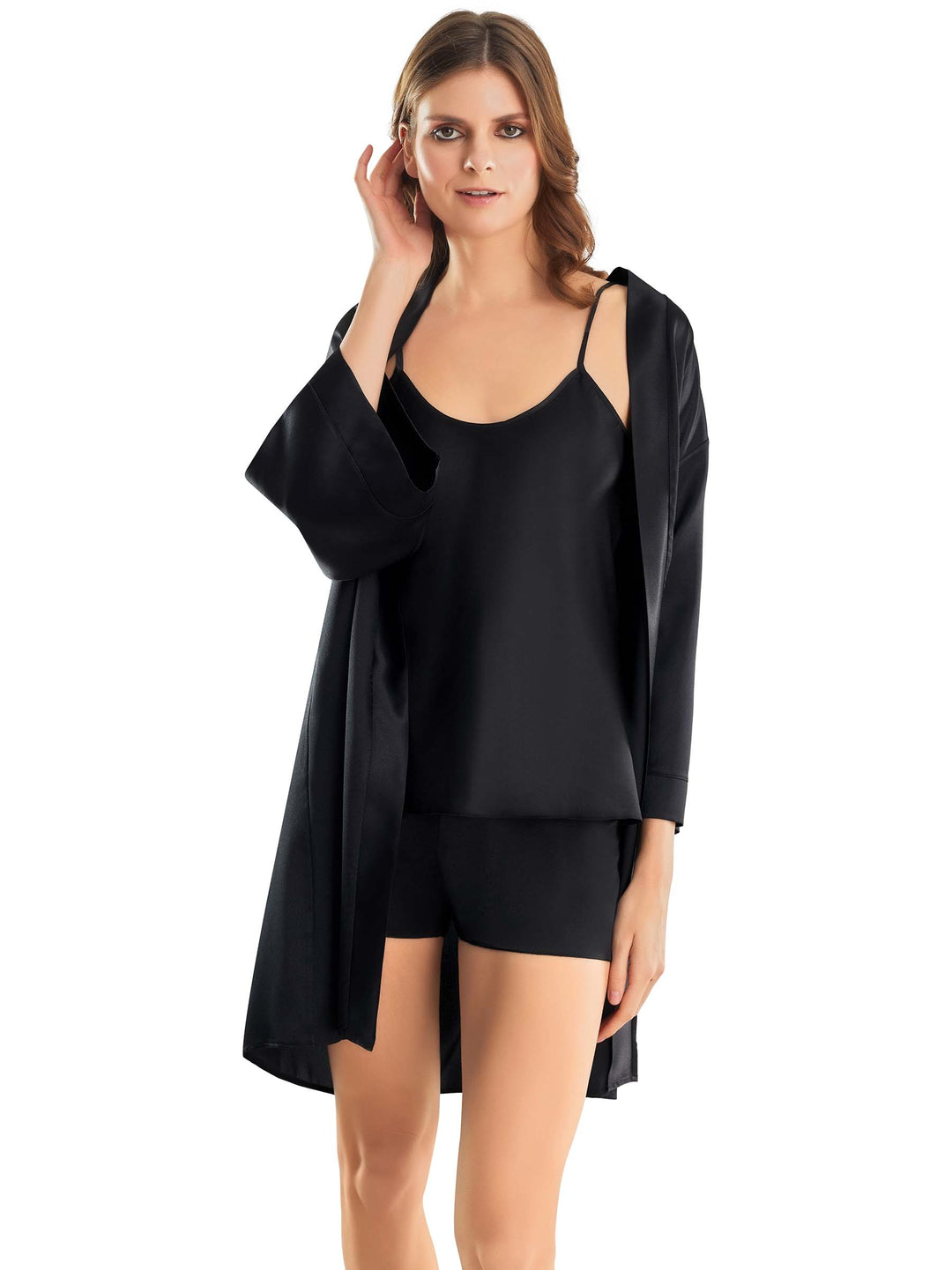 Şortlu Sabahlıklı Üçlü Takım 361