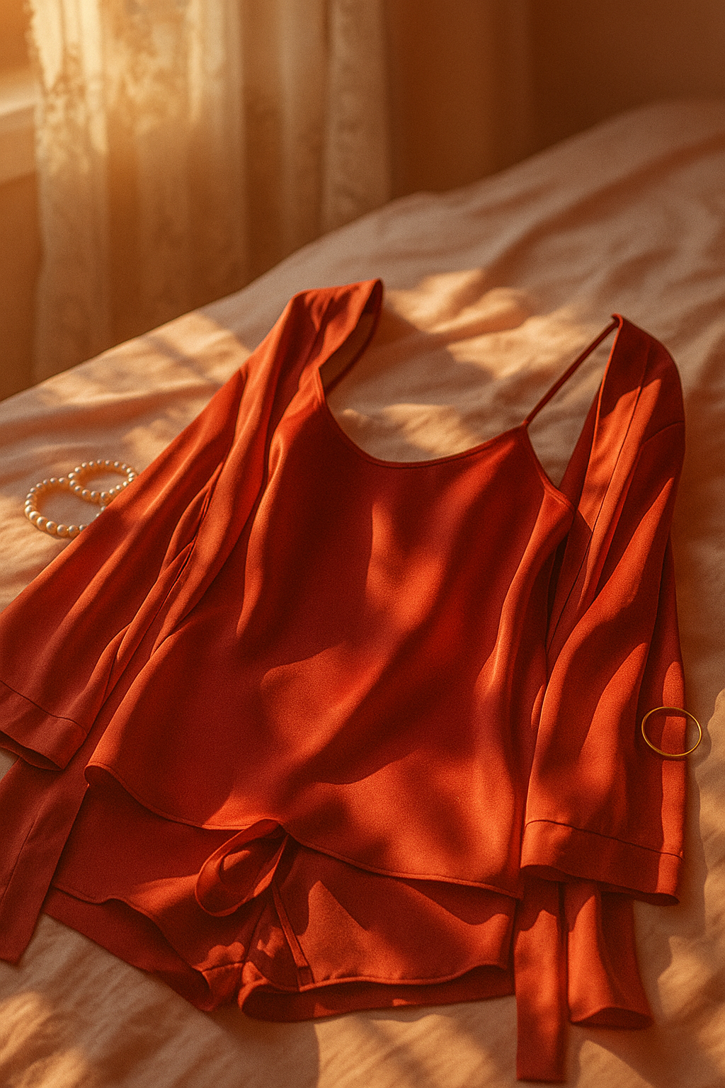 Şortlu Sabahlıklı Üçlü Takım 361