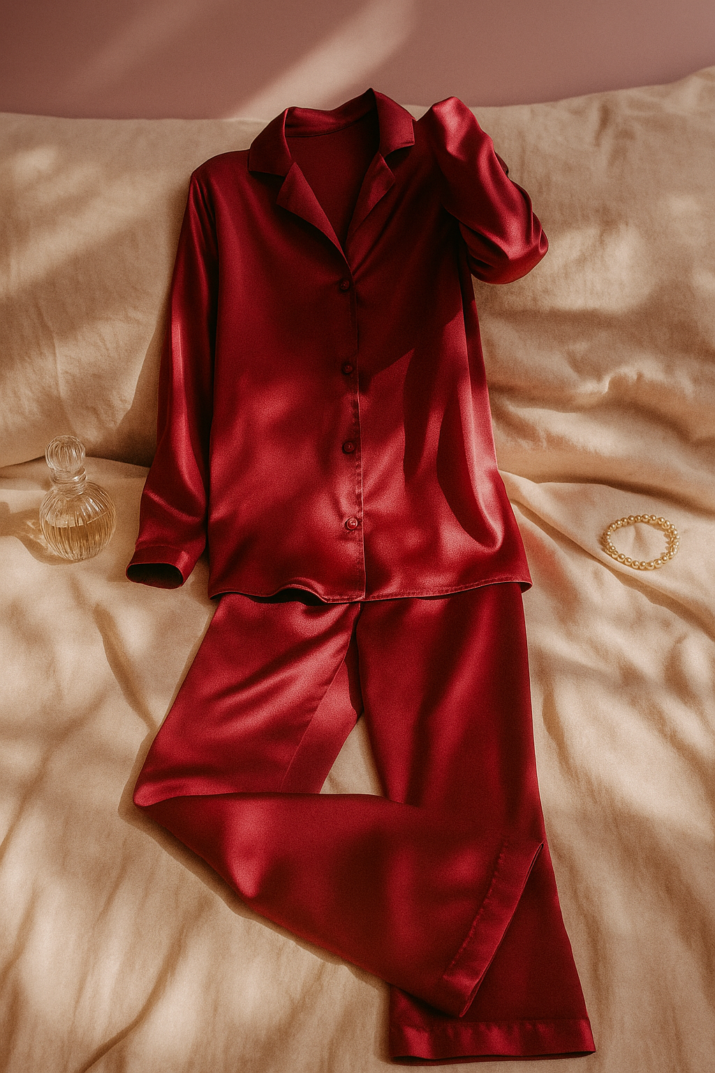 Saten Pijama Takımı 775