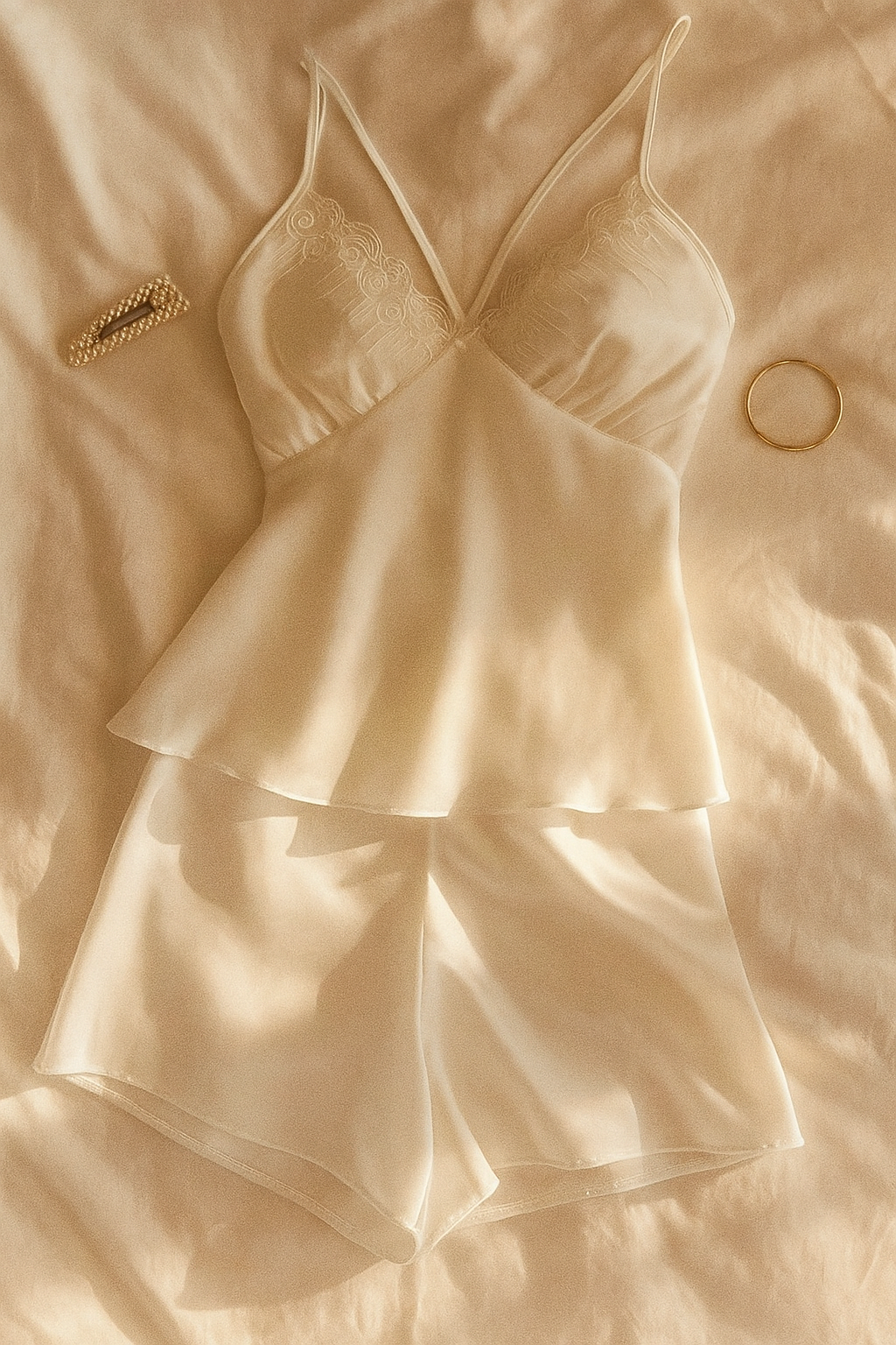 Saten Şortlu Takım 951