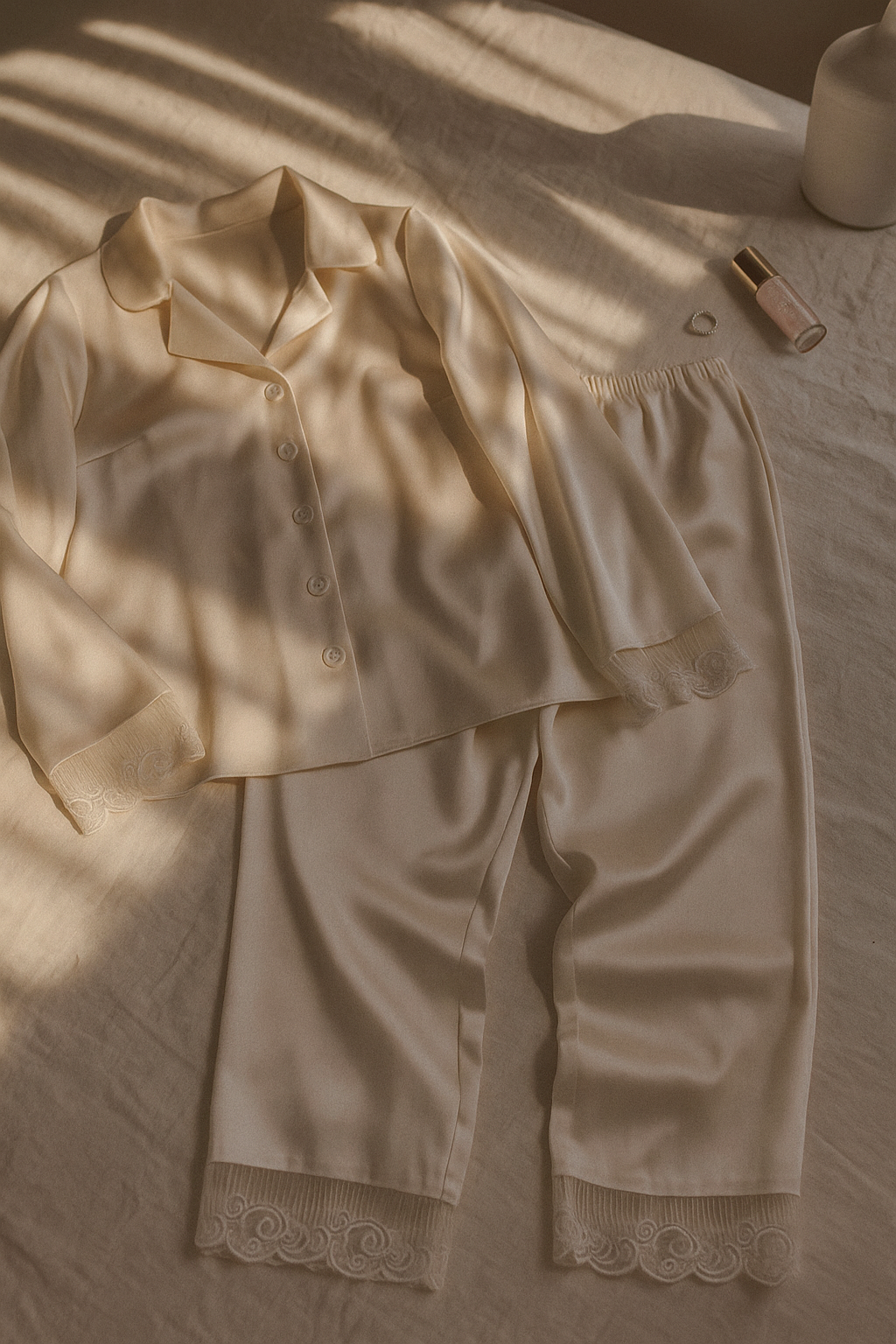 Saten Pijama Takımı 953