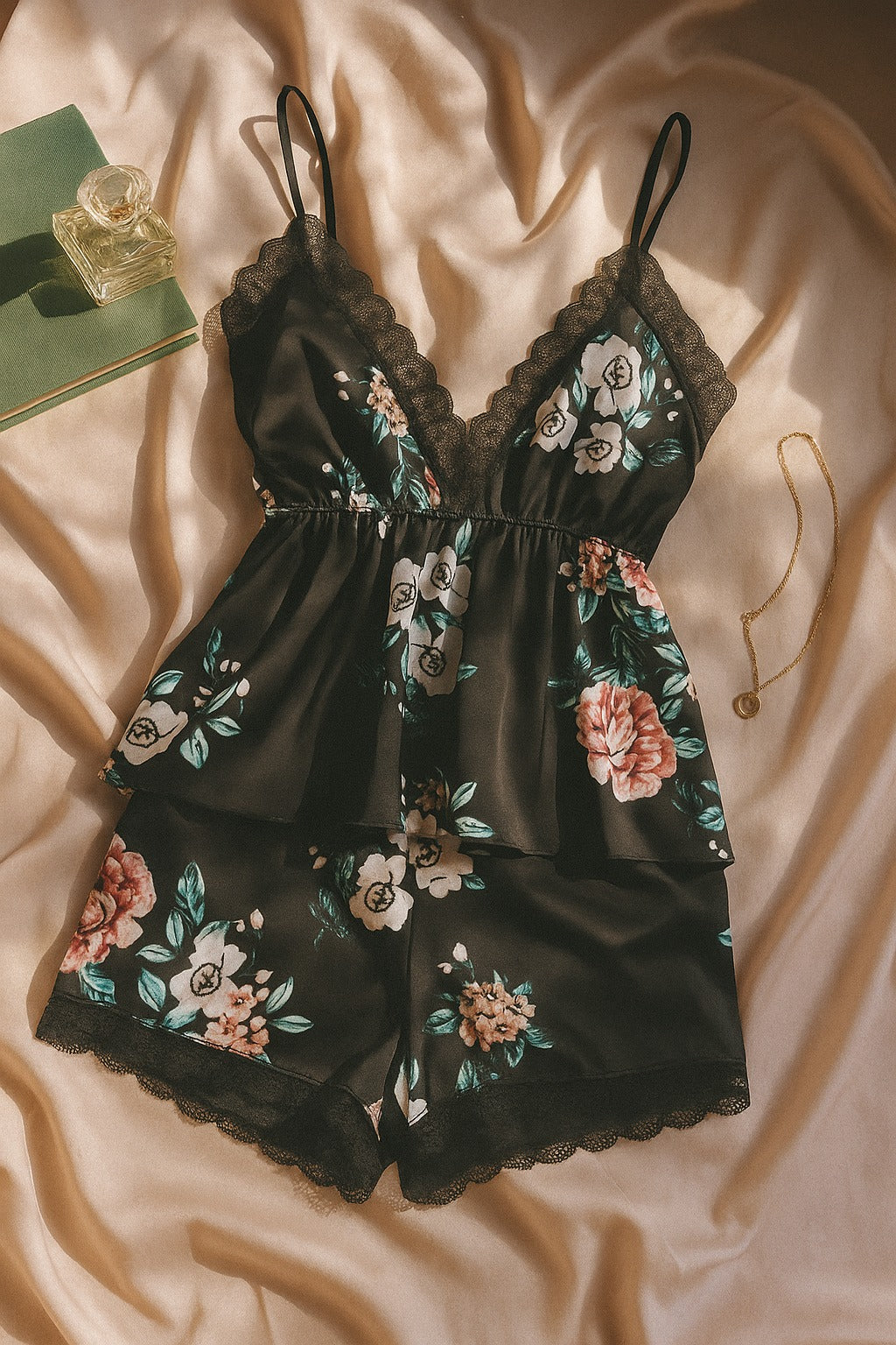 Şortlu Saten Takım 703